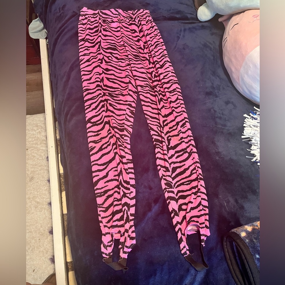 Pink Zebra Print Leggings! Size S/M. - Picture 1 of 1